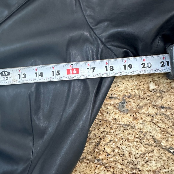 PAIGE Sorenne black romper. EUC. In size M. Faux leather. Pockets. Beautiful - Picture 16 of 16